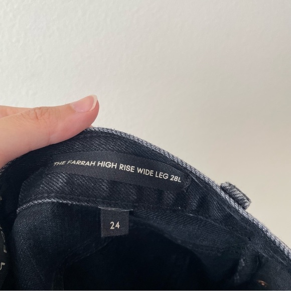 Aritzia Denim Forum The Farrah Hi Rise Wide Leg Jean in Black Eyeliner
Size 24 - Picture 12 of 13